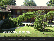 Tablet Screenshot of canardsariane.com